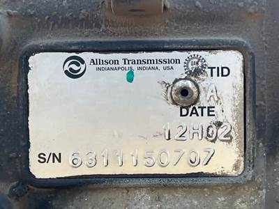 Allison 2200 HS Transmission for a 2012 Workhorse Custom Chassis W62