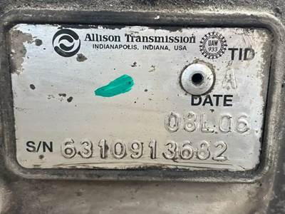 Allison 2200 HS Transmission for a 2009 Freightliner MT55 Chassis