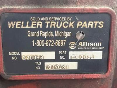 Allison 2200 HS Transmission for a 2009 Freightliner MT55 Chassis