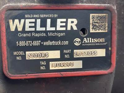 Allison 2200 HS Transmission for a 2009 Freightliner MT45 Chassis