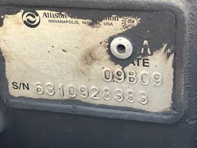 Allison 2200 HS Transmission for a 2009 Freightliner MT55 Chassis