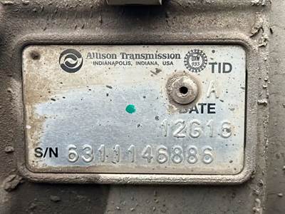 Allison 2200 HS Transmission for a 2012 Workhorse Custom Chassis W62