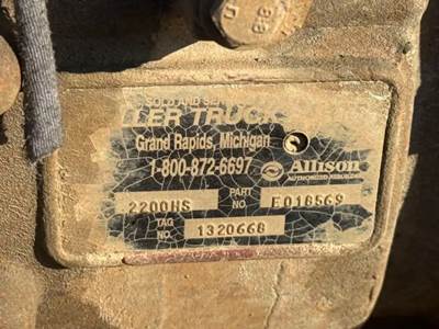 Allison 2200 HS Transmission for a 2010 Freightliner MT55 Chassis