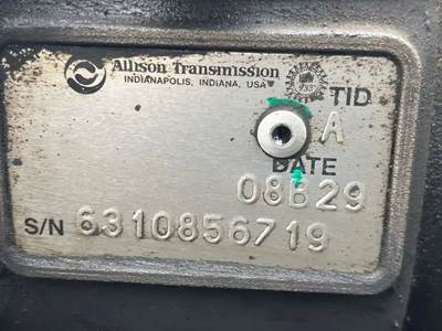 Allison 2200 HS Transmission for a 2008 Freightliner MT55 Chassis