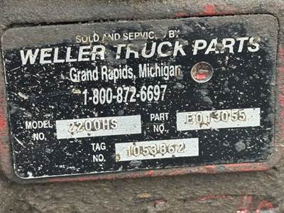 Allison 2200 HS Transmission for a 2009 Freightliner MT45 Chassis