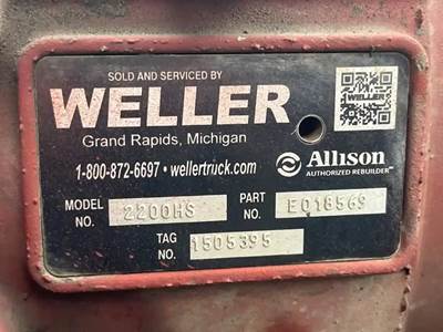 Allison 2200 HS Transmission for a 2010 Freightliner MT55 Chassis