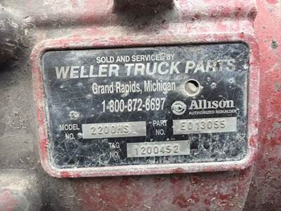 Allison 2200 HS Transmission for a 2000 Freightliner MB45 Chassis