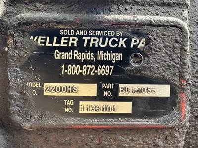 Allison 2200 HS Transmission for a 2007 Freightliner MT55 Chassis
