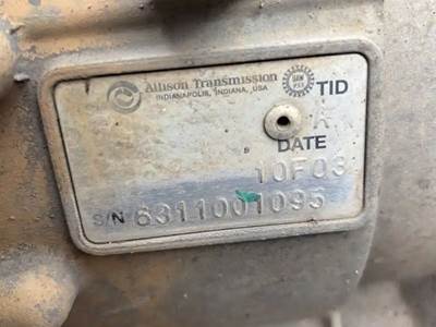 Allison 2200 HS Transmission for a 2010 Freightliner MT55 Chassis