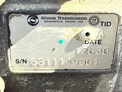 Allison 2200 HS Transmission for a 2012 Workhorse Custom Chassis W62