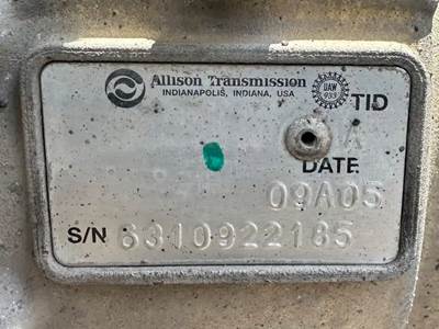 Allison 2200 HS Transmission for a 2009 Freightliner MT55 Chassis
