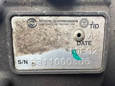 Allison 2200 HS Transmission for a 2010 Freightliner MT55 Chassis