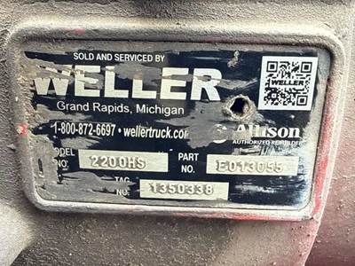 Allison 2200 HS Transmission for a 2009 Freightliner MT55 Chassis