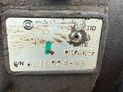 Allison 2200 HS Transmission for a 2009 Freightliner MT55 Chassis