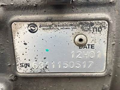 Allison 2200 HS Transmission for a 2012 Workhorse Custom Chassis W62