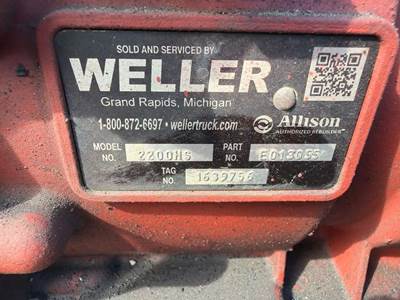 Allison 2200 HS Transmission for a 2009 Freightliner MT55 Chassis