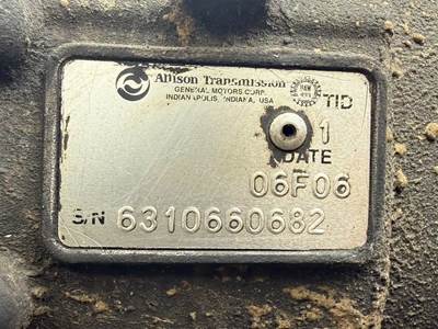 Allison 2200 HS Transmission for a 2007 Freightliner MT45 Chassis