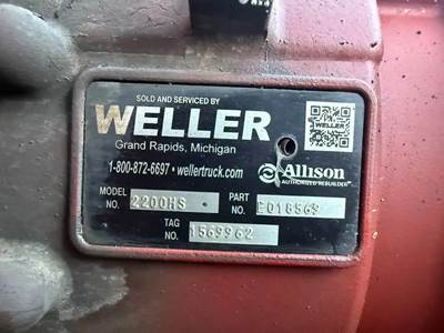 Allison 2200 HS Transmission for a 2010 Freightliner MT55 Chassis