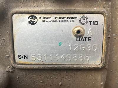 Allison 2200 HS Transmission for a 2012 Workhorse Custom Chassis W62