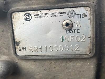 Allison 2200 HS Transmission for a 2010 Freightliner MT55 Chassis