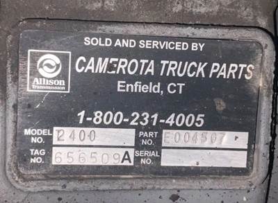 Allison 2400 Series Transmission for a 2001 International 1652