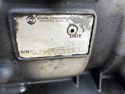 Allison 2500HS Transmission for a 2012 Workhorse Custom Chassis W62