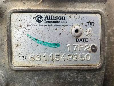 Allison 2500PTS Transmission for a 2017 Ic Corporation PB105