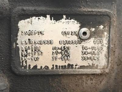 Allison 2500PTS Transmission for a 2006 Ic Corporation PB105