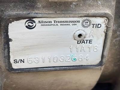 Allison 2500PTS Transmission for a 2012 Blue Bird BB Conventional