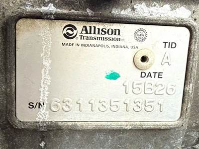 Allison 2500RDS Transmission for a 2016 Freightliner M2 106