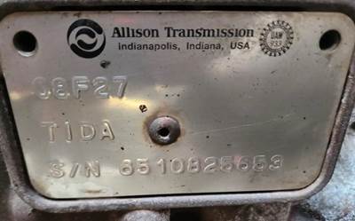 Allison 3000EVP Transmission for a 2008 Pierce Saber