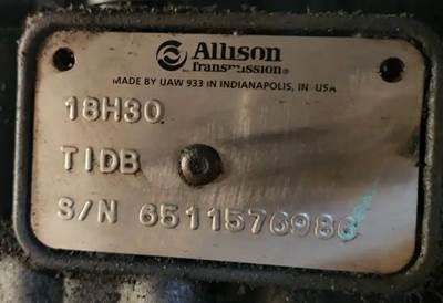 Allison 3000RDS Transmission for a 2019 Freightliner M2 106