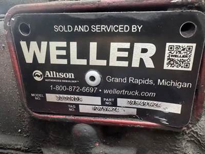 Allison 3000RDS Transmission for a 2000 Ottawa shifter