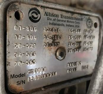 Allison MD3060 Transmission for a 2003 International 4400
