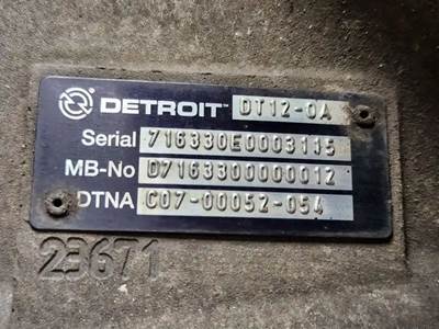 Detroit DT12-0A Transmission for a 2017 Freightliner Cascadia 125