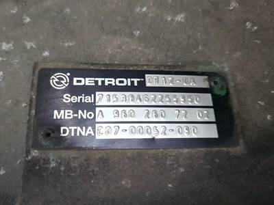 Detroit DT12-0A Transmission for a 2020 Freightliner Cascadia 126