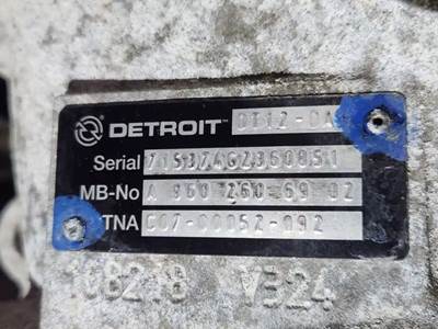 Detroit DT12-DA Transmission for a 2021 Freightliner Cascadia 126