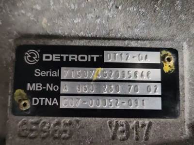 Detroit DT12-DA Transmission for a 2019 Freightliner Cascadia 126