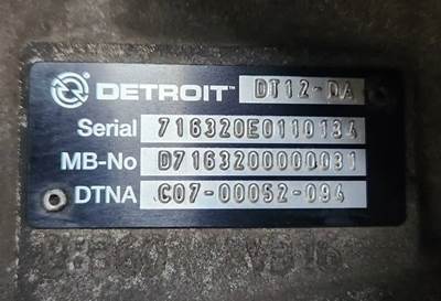 Detroit DT12-DA Transmission for a 2019 Freightliner Cascadia 126