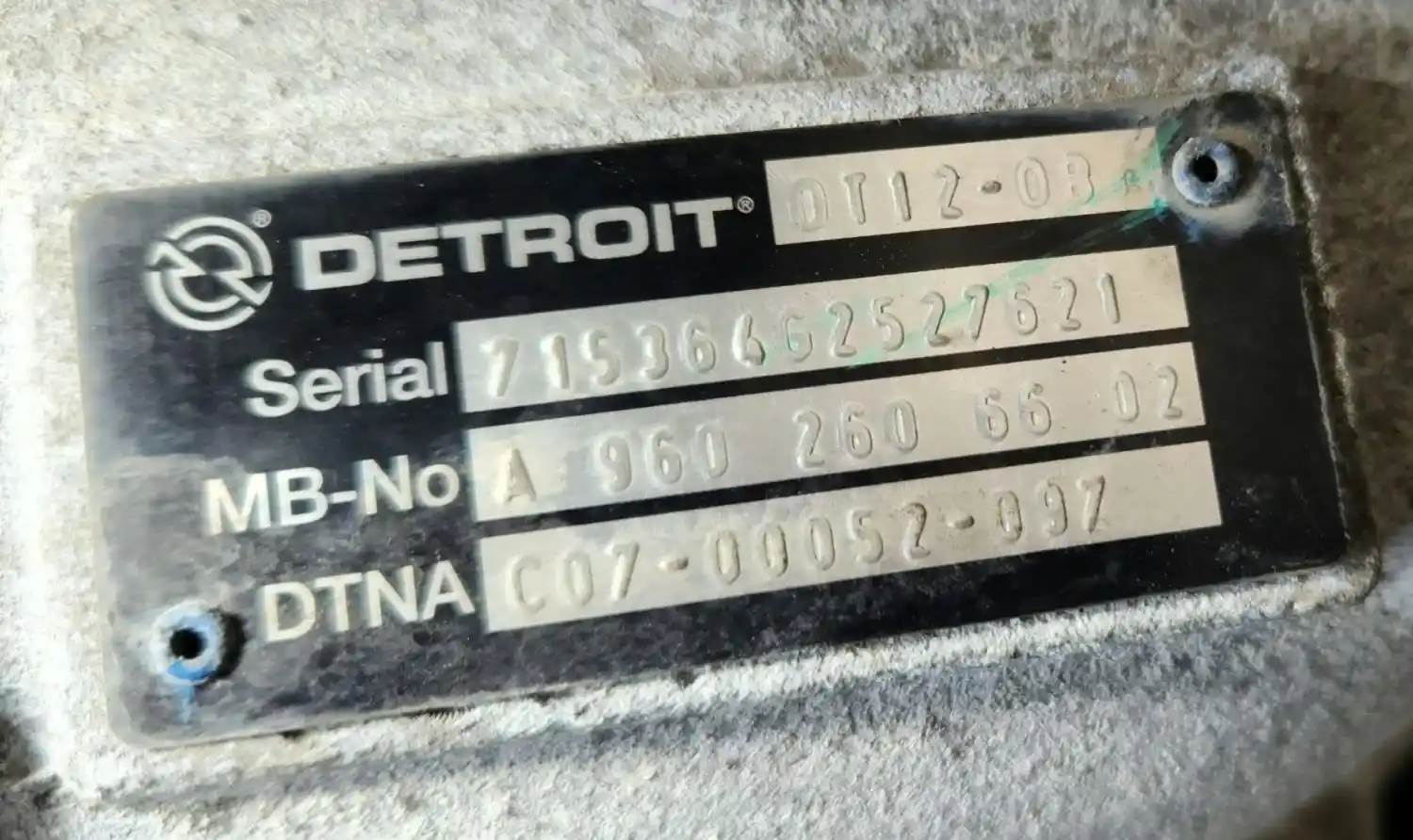 Detroit DT12OB Transmission for a 2022 Freightliner Cascadia 116 Day