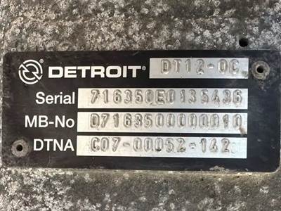 Detroit DT12-OC Transmission for a 2021 Freightliner Cascadia 126