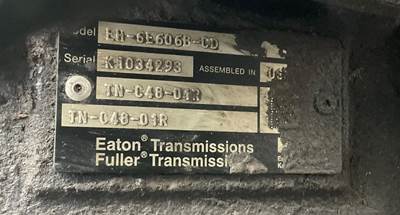Eaton-Fuller EH-6E606B-CD Transmission for a 2010 Freightliner M Line Walk-In Van