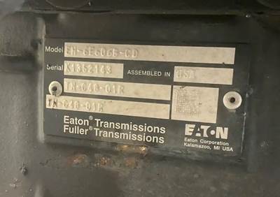 Eaton-Fuller EH-6E606B-CD Transmission for a 2010 Freightliner M Line Walk-In Van