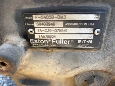 Eaton-Fuller F-5405B-DM3 Transmission for a 2008 International 4300