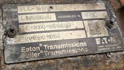 Eaton-Fuller FRM-15210B Transmission for a 2015 Freightliner Cascadia 113