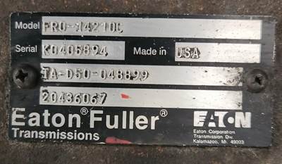Eaton-Fuller FRO-14210C Transmission for a 2005 Volvo VNL