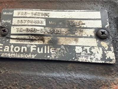 Eaton-Fuller FRO16210C Transmission for a 2011 Mack CXU613