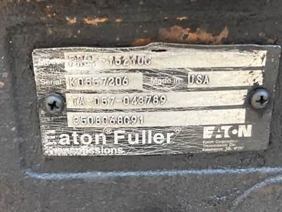 Eaton-Fuller FROF15210C Transmission for a 2007 International 9200I