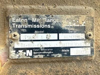 Eaton-Fuller FS6206A Transmission for a 1994 Ford LN8000