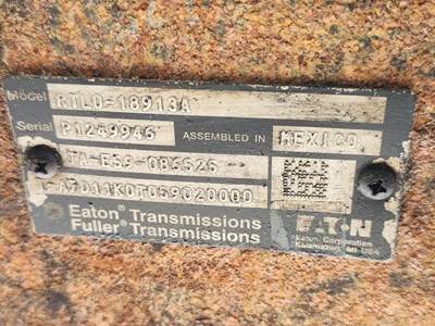 Eaton-Fuller RTL018913A Transmission for a 2020 Peterbilt 389